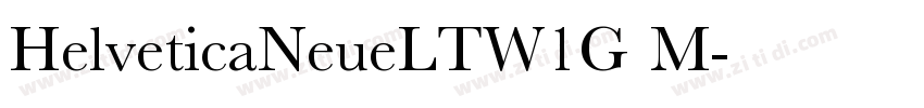 HelveticaNeueLTW1G M字体转换